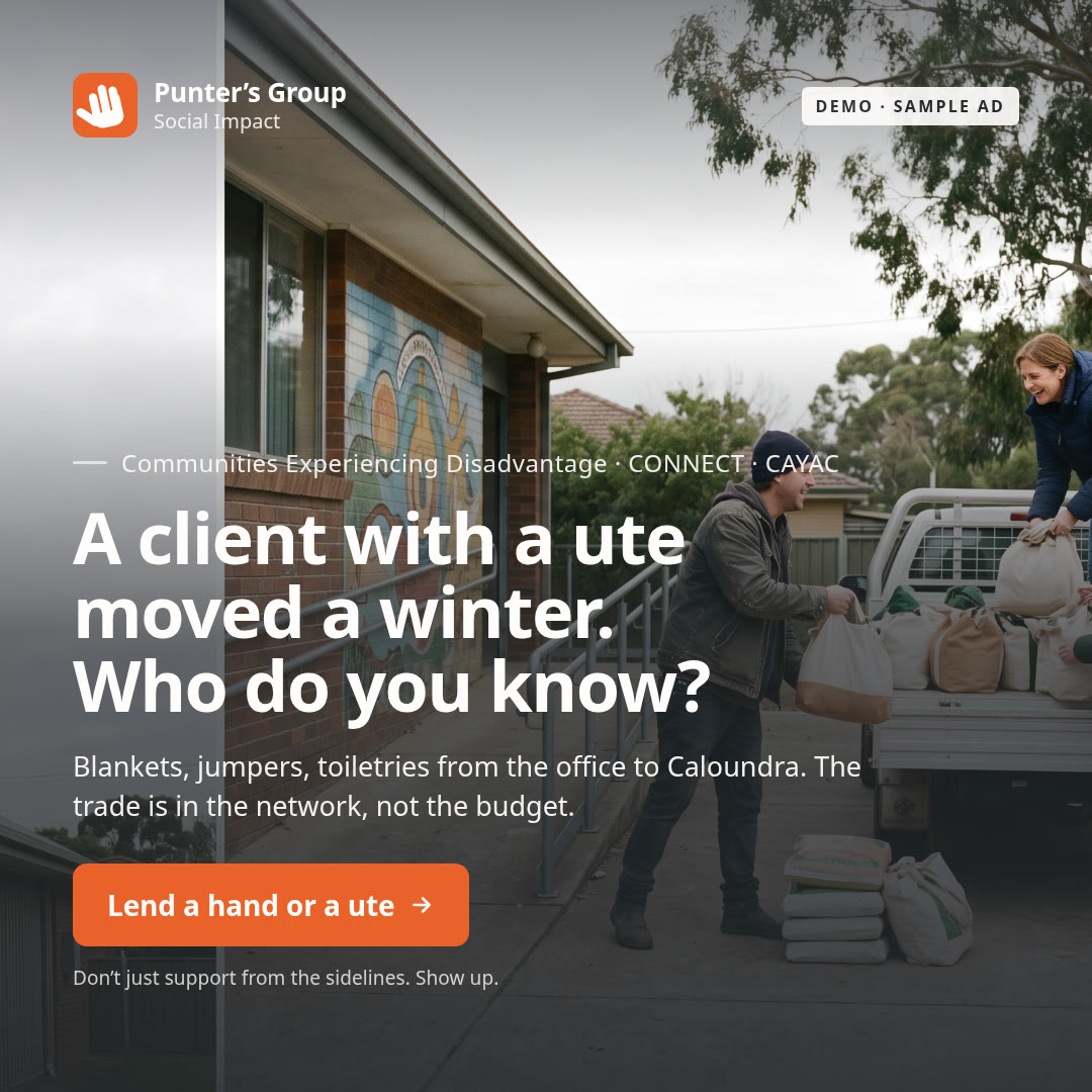 A client with a ute moved a winter. Who do you know?